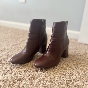 Women's Burgundy Ankle Boots